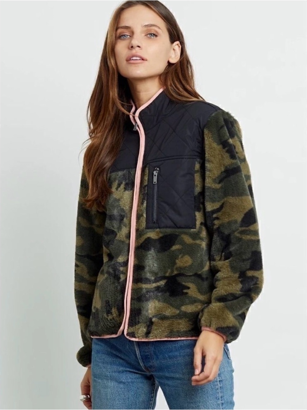 Women’s Camo & Pink Rails Jacket
